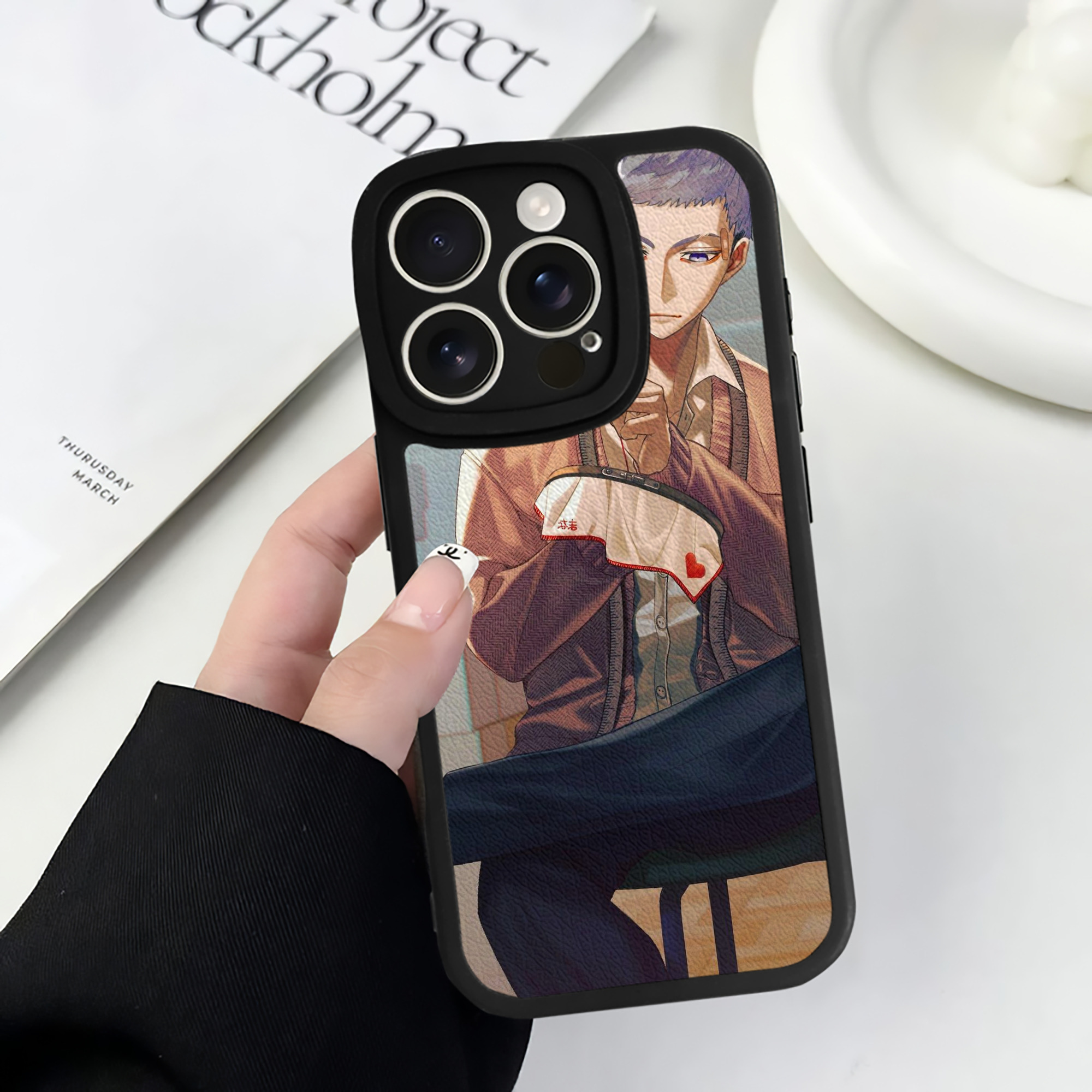 （画像用） 東京リベンジャーズ Tokyo Revengers 【iPhone 16シリーズ対応】シリコンスマホケース（レザー調） 材質：シリコン